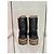 Chanel 2015 braune Lackleder-Ankle Combat Boots Größe 38 gebraucht - Ansicht 5