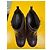 Chanel Brown Leather Ankle Boots, Silver Logo, Size 38 pre-owned - view 6
