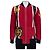 Autre Marque Valentino Spa Red Leather Embroidered Jacket - IT40 / US S pre-owned