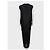 Abito fluido in cupro nero trasparente Rick Owens US4 S usato - vista 3