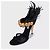 Prada Black Feather-Trim Crystal Embellished Sandals, Size 38 pre-owned - view 5