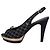Chanel schwarze Textil Slingbacks Größe 39,5 gebraucht