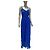 Stella Mc Cartney Stella McCartney blaue plissierte Maxikleid Größe 38 gebraucht