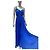 Stella Mc Cartney Stella McCartney blaue plissierte Maxikleid Größe 38 gebraucht - Ansicht 4
