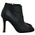 Timeless Chanel schwarze Leder Stiefeletten mit Perlenabsatz Größe 38.5 Gebraucht - Ansicht 2