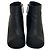 Timeless Chanel schwarze Leder Stiefeletten mit Perlenabsatz Größe 38.5 Gebraucht - Ansicht 3