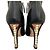 Timeless Chanel schwarze Leder Stiefeletten mit Perlenabsatz Größe 38.5 Gebraucht - Ansicht 5