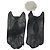 Elegante Chanel schwarze Lederhandschuhe - Größe 8 Gebraucht