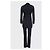 Terno de lã preto Saint Laurent com casaco longo - EU36/S Usado - vista 3
