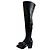 Chloé Botas de cuero Chloe sobre la rodilla con hebilla y tacón bloque, talla 36,5. Pre-owned