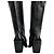 Chloé Botas de cuero Chloe sobre la rodilla con hebilla y tacón bloque, talla 36,5. Pre-owned - vista 6