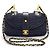 Mademoiselle Borsa a Spalla Chanel Medium Classic in Paglia di Raffia Blu Navy Scuro GHW Nero Blu scuro Gold hardware - vista 2