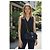 Mademoiselle Borsa a Spalla Chanel Medium Classic in Paglia di Raffia Blu Navy Scuro GHW Nero Blu scuro Gold hardware - vista 3