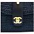 Mademoiselle Borsa a Spalla Chanel Medium Classic in Paglia di Raffia Blu Navy Scuro GHW Nero Blu scuro Gold hardware - vista 4