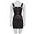 Schwarzes Mini-Kleid aus Lammleder Balmain Größe 34/ XS Gebraucht