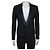 Saint Laurent Black Wool Jacket with Satin Lapels Sz.40/ L Pre-owned