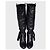 Céline Celine Schwarze Lederfransen Stiefel - Größe 38 Gebraucht - Ansicht 2