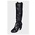 Céline Celine Schwarze Lederfransen Stiefel - Größe 38 Gebraucht - Ansicht 3