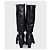 Céline Celine Schwarze Lederfransen Stiefel - Größe 38 Gebraucht - Ansicht 5