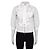 Roberto Cavalli White Ruffled Jacket - Size M Pre-owned