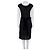Schwarzes Samtbesatzkleid von Saint Laurent - Größe Groß (L) gebraucht