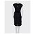 Schwarzes Samtbesatzkleid von Saint Laurent - Größe Groß (L) gebraucht - Ansicht 3