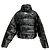 Schwarze lackierte Pufferjacke von Balenciaga - Größe 38 - Gebraucht - Ansicht 2