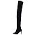 Schwarze Wildleder-Stiefel Balmain x H&M über dem Knie - Größe 39 Gebraucht