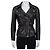 Schwarze Lederjacke mit Gürtel von Gucci - Größe IT40 / S Gebraucht