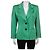 Saint Laurent Schicke Grüne Tailored Jacke - Größe XL  Gebraucht