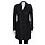 Burberry Black Double-Breasted Wool Blend Coat - UK8/S Pre-owned
