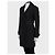 Burberry Black Double-Breasted Wool Blend Coat - UK8/S Pre-owned - view 2