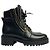 Stivali con zip Balmain Black Army Ranger Taglia 37 Usati - vista 2