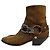 Botas de Tobillo WEST HARNESS de Ante Marrón SAINT LAURENT Talla 38.5 Pre-owned