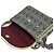 Bolsa de flap dupla Camélia Chanel em canvas impresso acolchoado pequeno cinza usado - vista 7