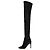 Stivali in suede blu Balmain sopra il ginocchio Taglia 38,5 Usati
