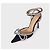 Mach & Mach Silberne Kristall Slingback-Pumps - Größe 39 Gebraucht - Ansicht 3
