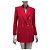 Blazer de tweed rojo de doble botonadura Saint Laurent Talla 40 Usado