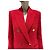 Blazer de tweed rojo de doble botonadura Saint Laurent Talla 40 Usado - vista 3