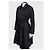 Abrigo trench negro texturizado con cinturón Sonia Rykiel Talla 40/L Usado - vista 2