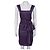 Saint Laurent violettes 100% Seidenkleid mit Gürtel - Größe S Gebraucht