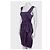 Saint Laurent violettes 100% Seidenkleid mit Gürtel - Größe S Gebraucht - Ansicht 2