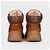 Stivaletti in suede marrone con lacci Gucci - EU 39 Usati - vista 4