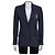 Dolce & Gabbana blaue, bestickte, taillierte Leinenjacke - IT38/XS gebraucht