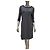 Grau Wolle Cashmere Shift Kleid Chanel Pre-Fall 2017 Größe 38 gebraucht
