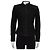 Balmain Black Suede Jacket with Gold Hardware - Size 38 Pre-owned