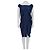 Saint Laurent Blaues Gerade Lockeres Kleid - XL Gebraucht