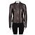 Prada Braune Leder Rüschjacke - Größe XL (IT46) Gebraucht