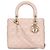 Christian Dior Lady Dior Medium rosa Lederhandtasche gebraucht
