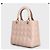 Christian Dior Lady Dior Medium rosa Lederhandtasche gebraucht - Ansicht 2